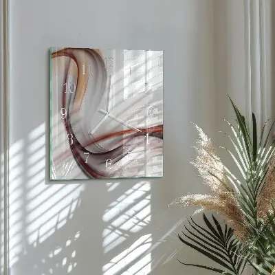 Vierkante glas klok Abstractie