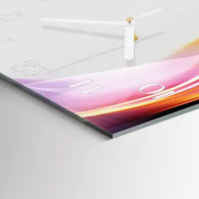 Decoratieve glazen klok vierkant Abstractie