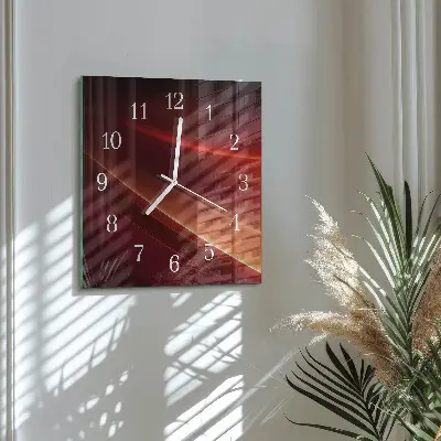 Vierkante glazen klok Abstractie