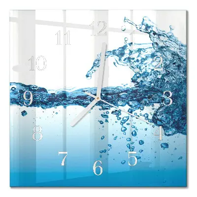 Decoratieve glazen klok vierkant Water