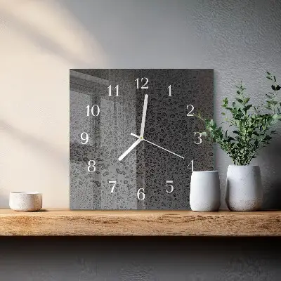 Decoratieve glazen klok vierkant Waterdruppels