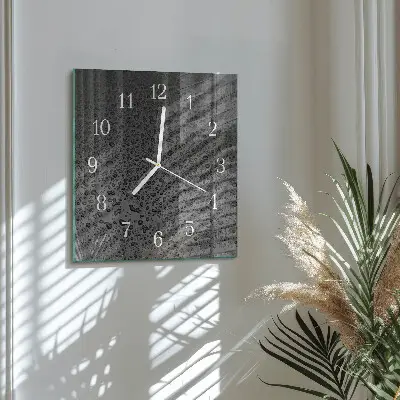 Decoratieve glazen klok vierkant Waterdruppels