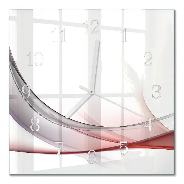 Vierkante glas klok Abstractie