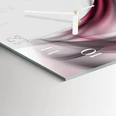 Decoratieve glazen klok vierkant Abstracte lijnen