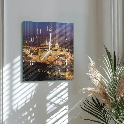 Vierkante glas klok Boedapest