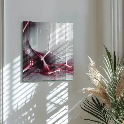 Vierkante glas klok Abstractie