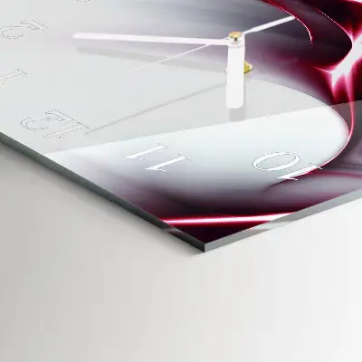 Vierkante glas klok Abstractie