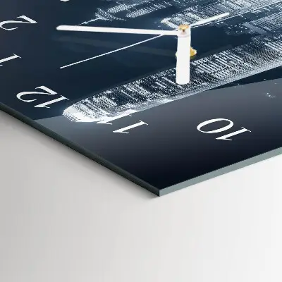 Decoratieve glazen klok vierkant Horizon