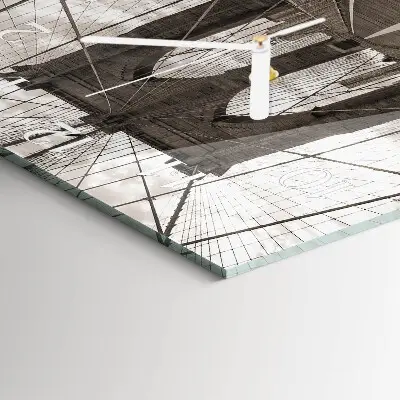 Decoratieve glazen klok vierkant Brug