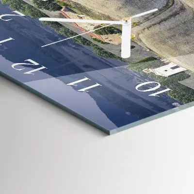 Decoratieve glazen klok vierkant Landschap
