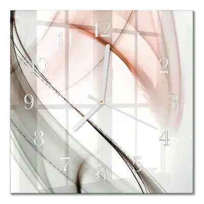 Vierkante glas klok Abstractie