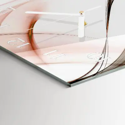 Vierkante glas klok Abstractie