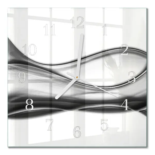 Decoratieve glazen klok vierkant Abstractie