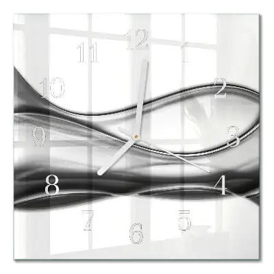 Decoratieve glazen klok vierkant Abstractie