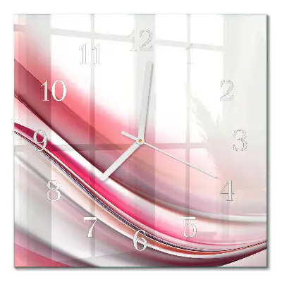Decoratieve glazen klok vierkant Abstractie