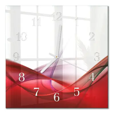 Decoratieve glazen klok vierkant Abstractie