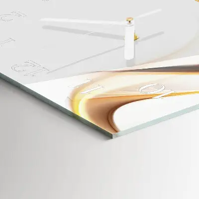 Moderne wandklok glas vierkant Abstractie