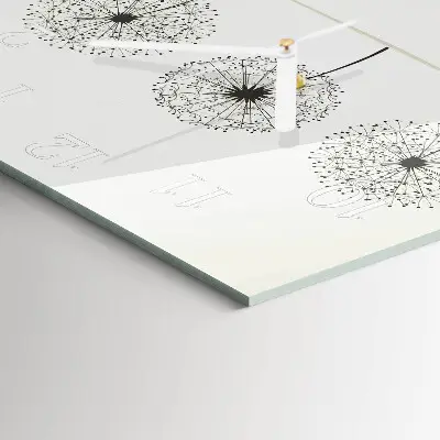 Vierkante glazen klok Abstractie
