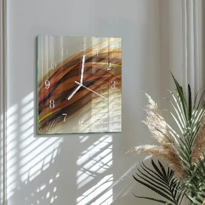 Vierkante glazen klok Abstractie