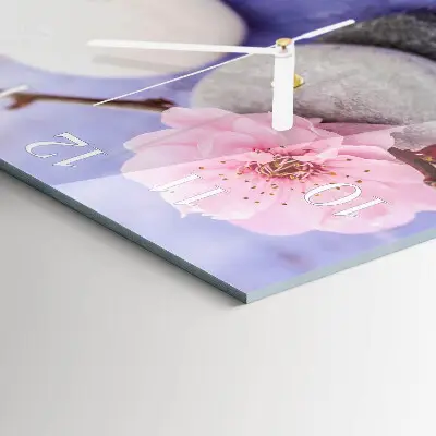 Decoratieve glazen klok vierkant Stenen