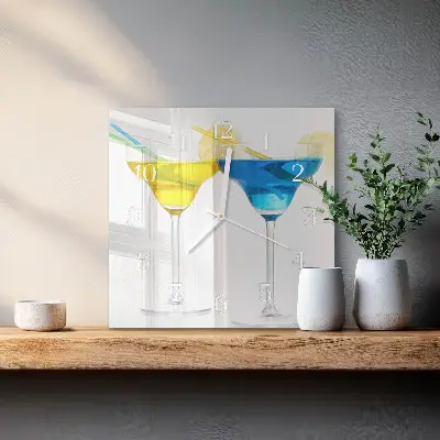 Vierkante glas klok Cocktail