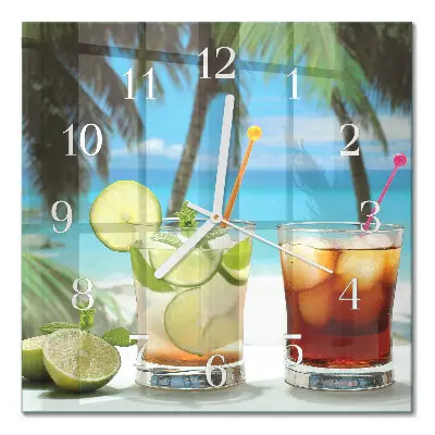 Vierkante glas klok Cocktail