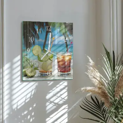 Vierkante glas klok Cocktail