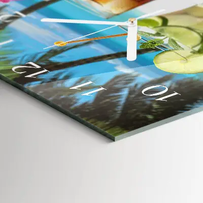 Vierkante glas klok Cocktail