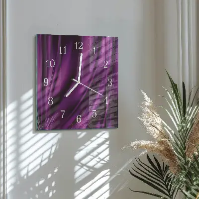 Moderne wandklok glas vierkant Abstractie