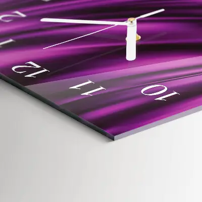 Moderne wandklok glas vierkant Abstractie
