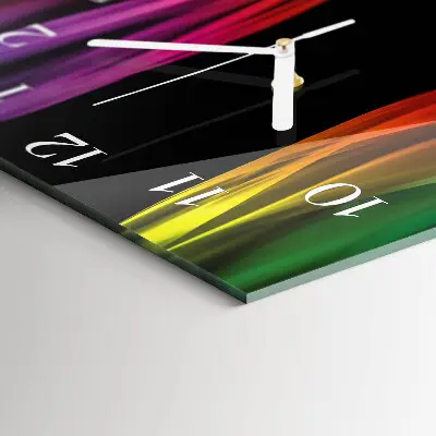 Vierkante glas klok Abstractie