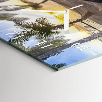 Vierkante glas klok Hangmat