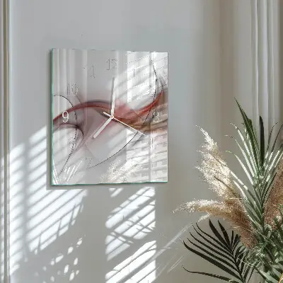 Vierkante glazen klok Abstractie