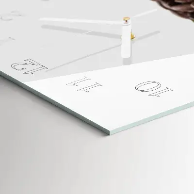 Decoratieve glazen klok vierkant Koffiebonen