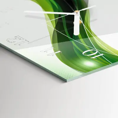 Moderne wandklok glas vierkant Abstractie