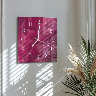 Vierkante glazen klok Abstractie