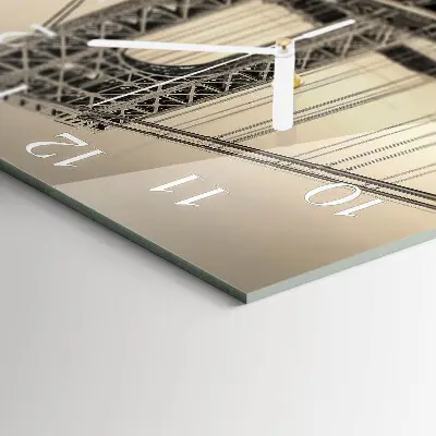 Decoratieve glazen klok vierkant Gouden poort