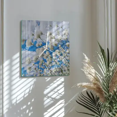 Decoratieve glazen klok vierkant Katoen