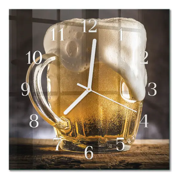 Vierkante glas klok Bier