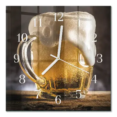 Vierkante glas klok Bier