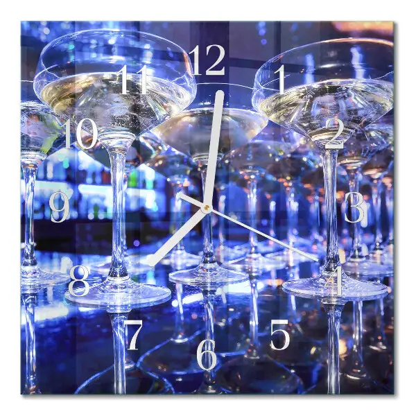 Vierkante glas klok Bril