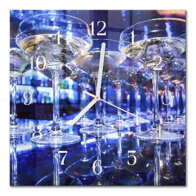 Vierkante glas klok Bril