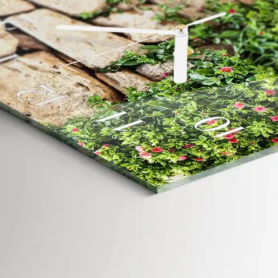 Vierkante glas klok Stenen van de natuur