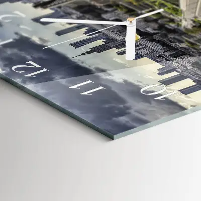 Decoratieve glazen klok vierkant Warschau