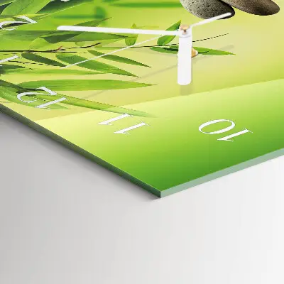 Vierkante glas klok Stenen