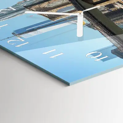 Decoratieve glazen klok vierkant Horizon