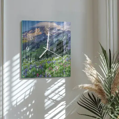 Decoratieve glazen klok vierkant Weideberg