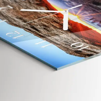 Decoratieve glazen klok vierkant Grand canyon