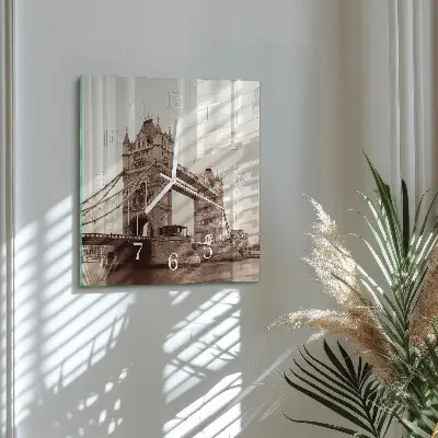 Decoratieve glazen klok vierkant Horizon