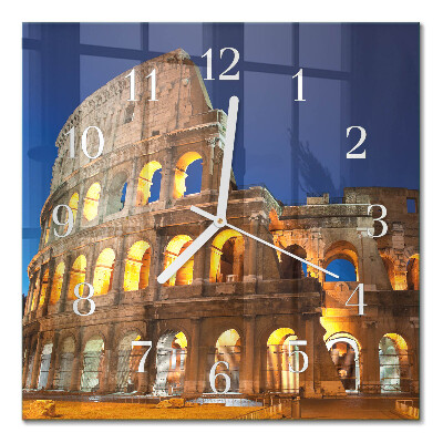 Decoratieve glazen klok vierkant Colosseum